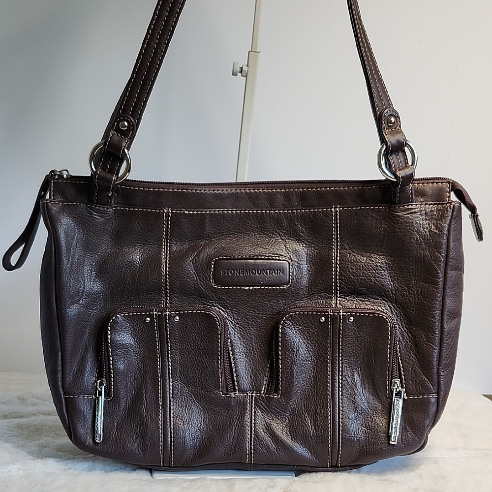 Stone Mountain Brown Leather Shoulder Bag